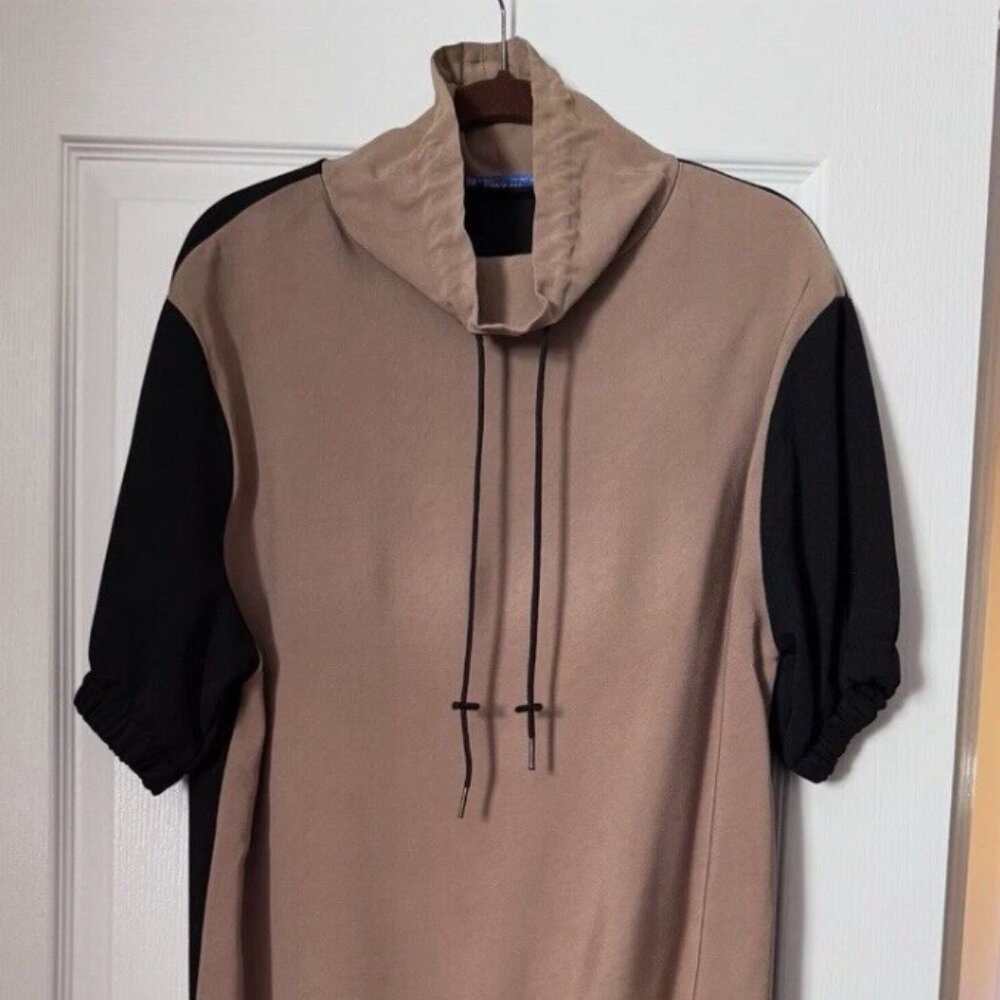 ZARA Khaki Dual Color Long Dress Excellent Condition